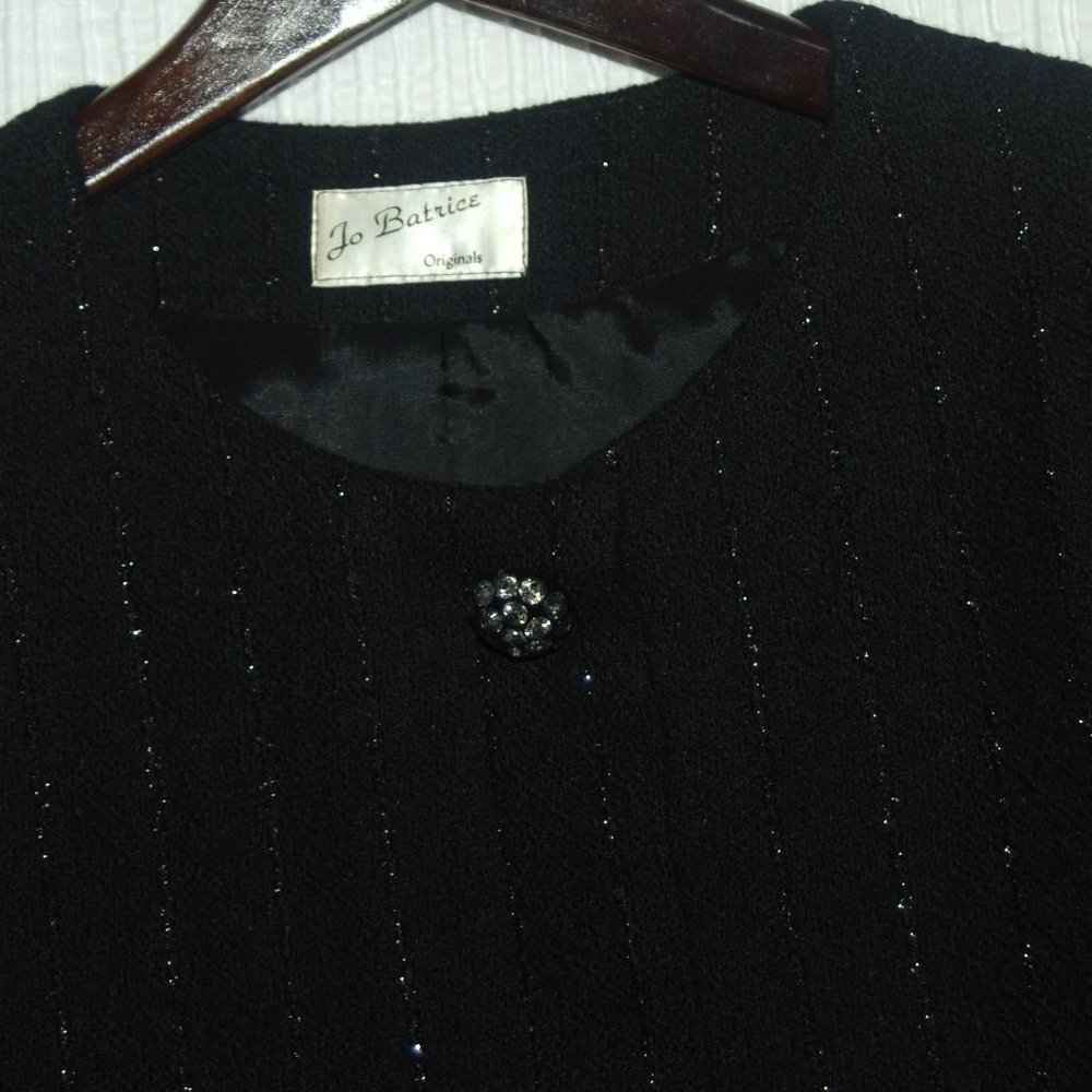 Jo Batrice Originals Women's Black Suit Size 20W - Picture 5 of 8